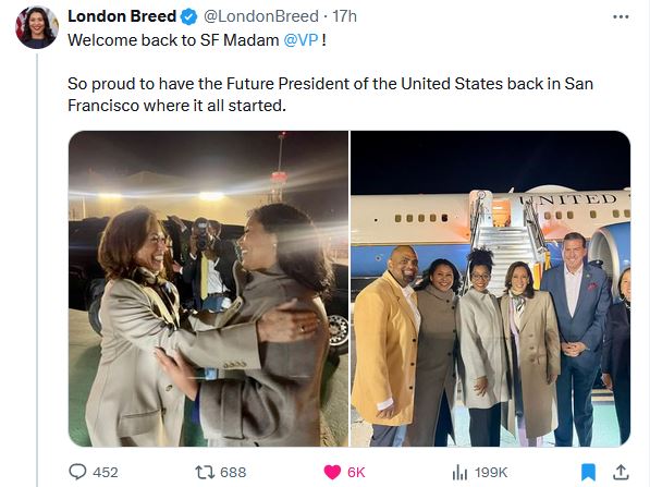 Why did Kamala go all lovey-dovey with San Francisco's failed blue-city mayor, London Breed?