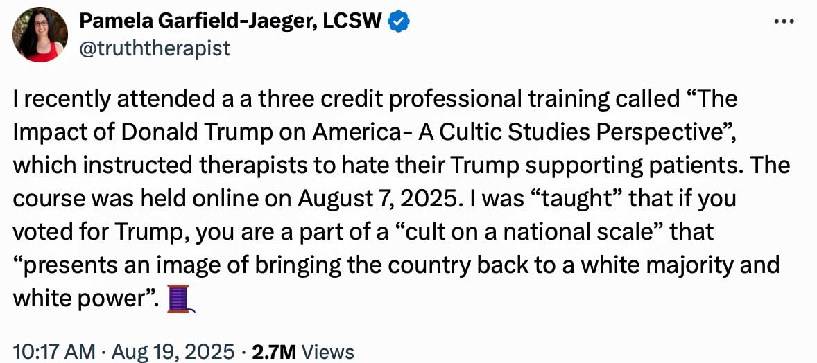 Trump Derangement Syndrome suffering psychologists