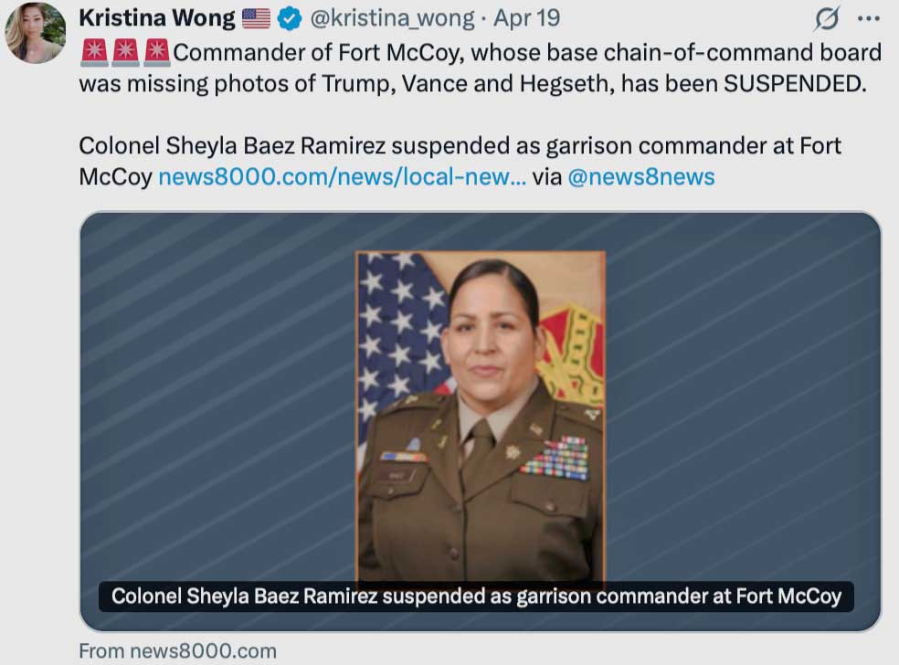 Another insubordinate officer?