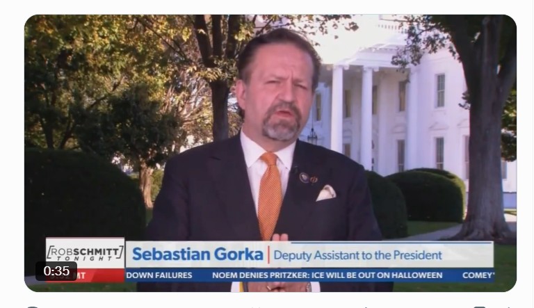 Trump advisor Sebastian Gorka says Venezuela actions go beyond drug-trafficking