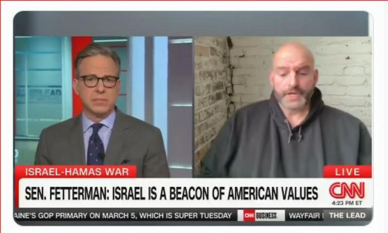 NextImg:Stench of antisemitism: Fetterman avoids DNC like a bad smell, knowing they won't welcome him there
