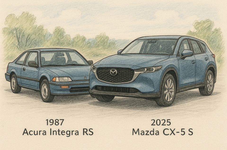 Two cars, forty years apart, are a reminder of how great things are in America