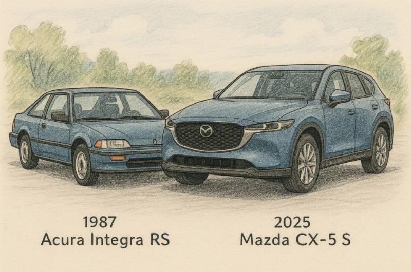 NextImg:Two cars, forty years apart, are a reminder of how great things are in America