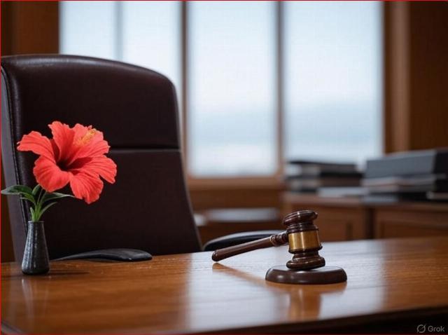 Justice in Hawaii illustration
