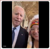 Biden pops up at the pope's funeral, looking lost