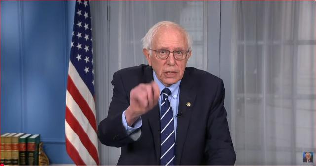 Bernie Sanders pointing