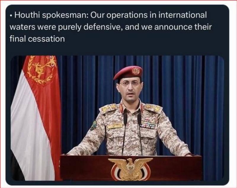 NextImg:All of a sudden, Yemen's Houthis decide to bow out from making war on the U.S. Navy