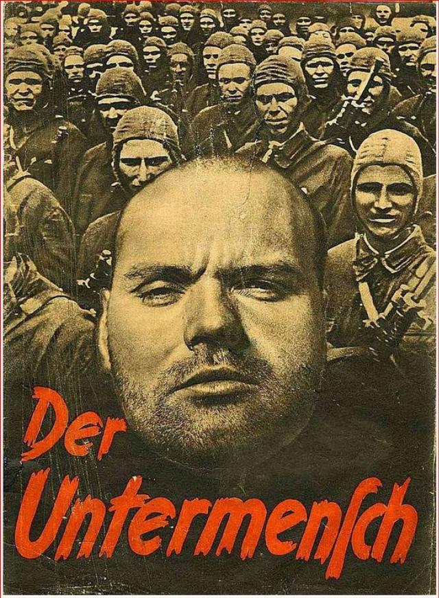 Der Untermensch Nazi propaganda poster brochure Der Untermensch Nazi propaganda poster brochure