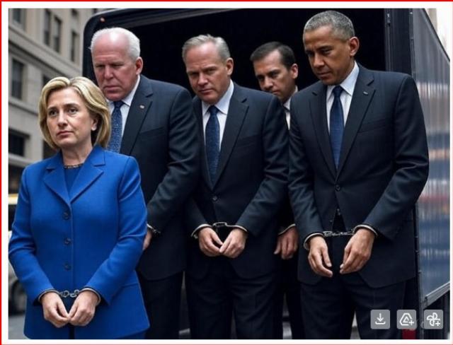 handcuffs of public figures illustration
