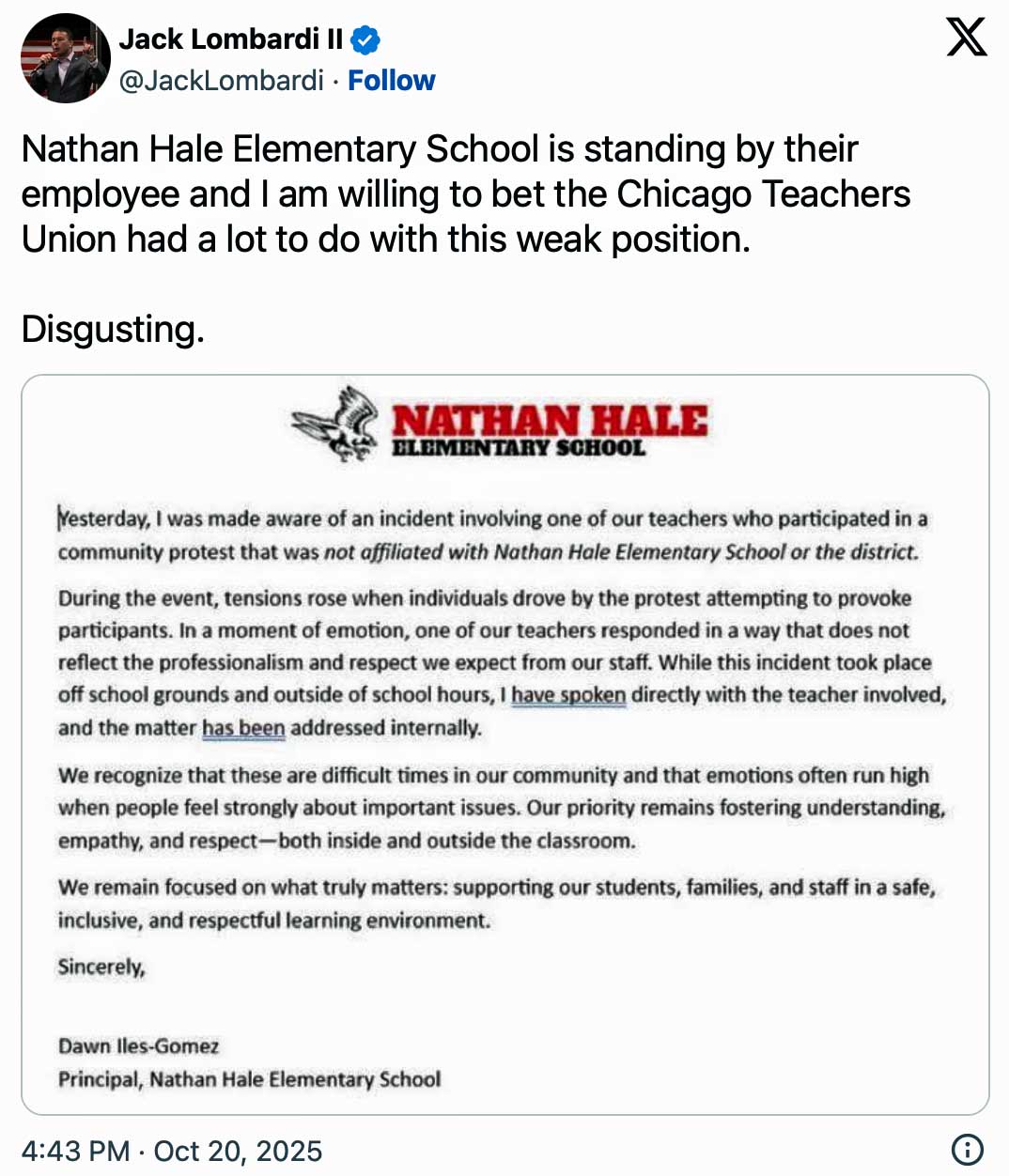 No Kings=crazy teachers