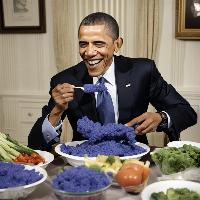 Obama: Eat your Blue vegetables