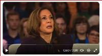 Kamala Harris delivers a full word salad of drivel to voter questions at an Oprah forum