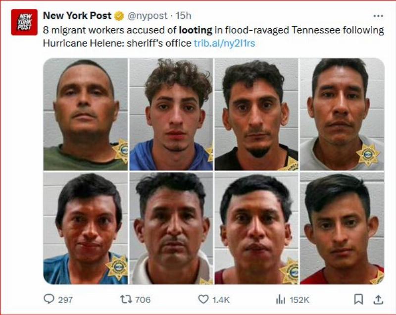 NextImg:Americans pull together to help hurricane victims; migrants arrested for looting