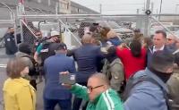 Democrat politicians act all insurrectiony at an ICE facility in Newark