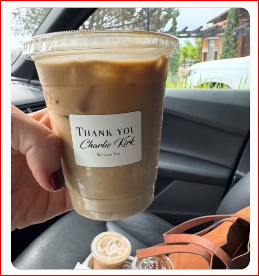 Lefties leave one-star reviews for coffee chain that honored Charlie Kirk