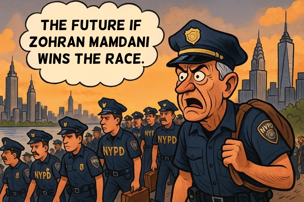 Police leaving NYC