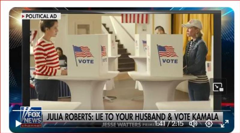 NextImg:Kamala family values: Campaign ad urges wives to lie to their husbands about their votes