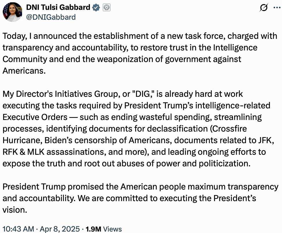 Tulsi Gabbard's latest Biden revelation