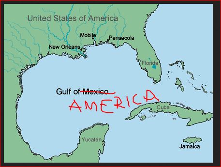 Let's update world maps to reflect American greatness