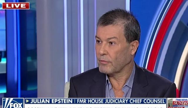 Julian Epstein during an interview on FOX NewsScreenshot used with the permission of FOX News