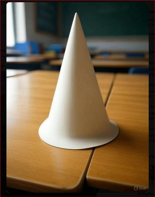 Dunce cap