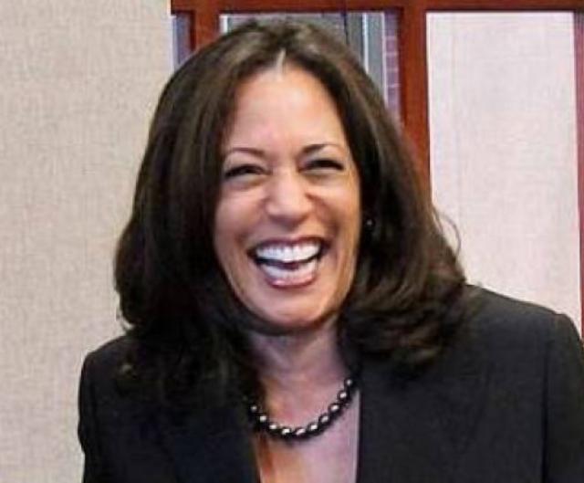 Kamala Harris laughing.