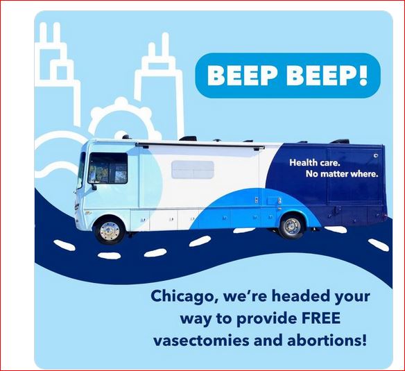 Democrats offer free curbside abortions and vasectomies at the DNC in Chicago