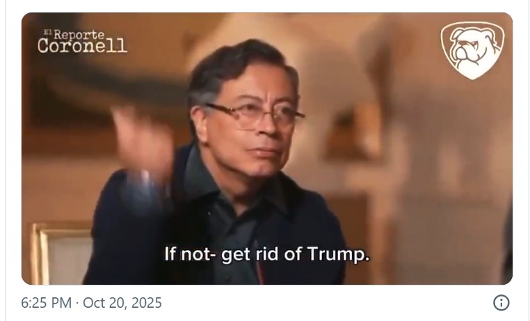 Petro calls for Trump's death if he doesn't change his point of view