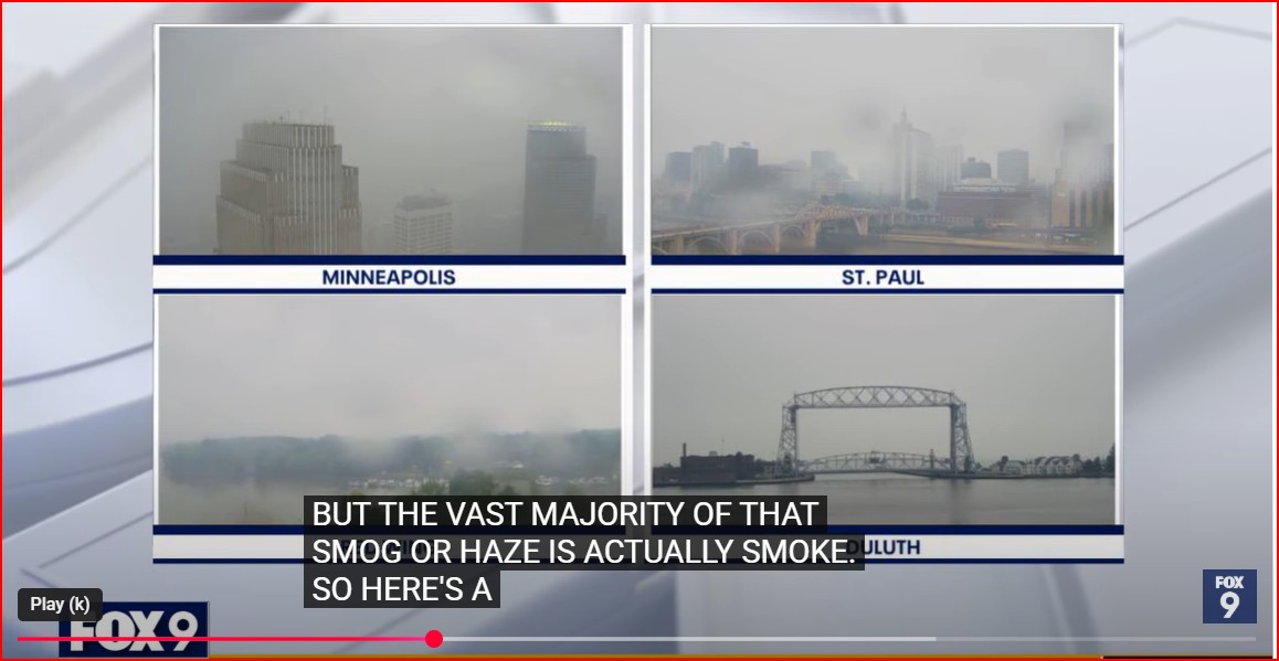 Toxic smoke from Canada's wildfires is suffocating Minnesota