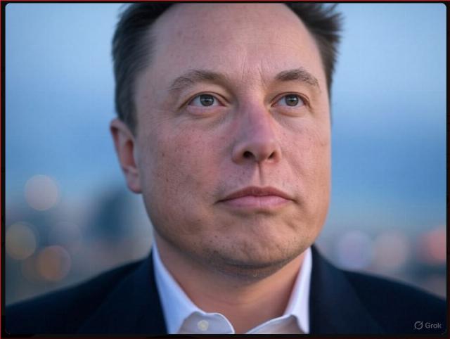 Elon Musk looking heroic