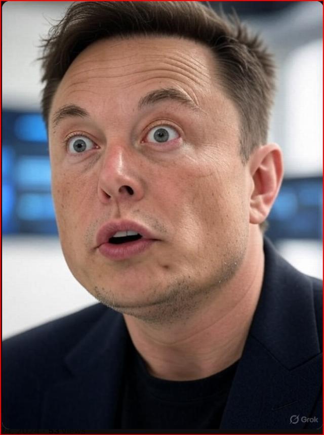 Elon Musk, astonished