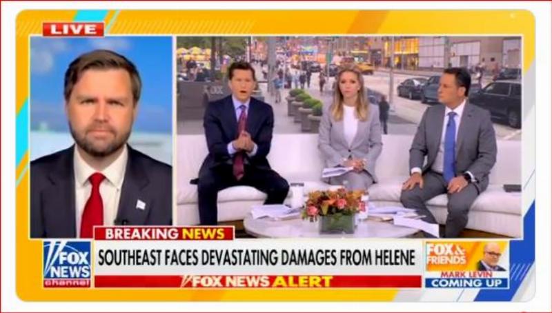 NextImg:J.D. Vance cuts to the quick of the problem with disaster agency FEMA's resources going to the illegals