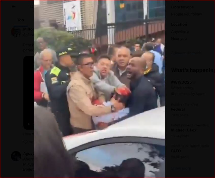 From Colombia, news of another leftist assassination attempt