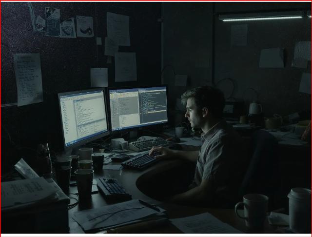 doug ross ai image of man at computer