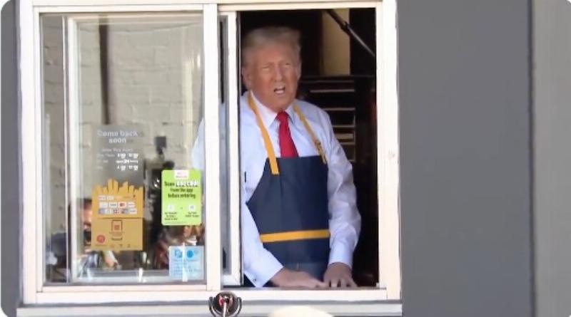 NextImg:MSM outlets think they’ve stumbled upon a ‘gotcha’ moment when they discover that Trump’s McDonald’s job was ‘staged’
