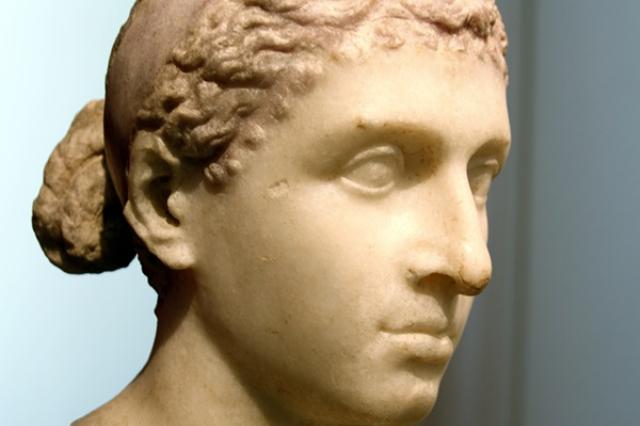 <p><em>Image: Bust of Cleopatra.  Credit: José Luis Bernades Ribeiro via <a  data-cke-saved-href=