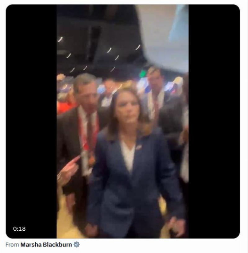 NextImg:Secret Service chief Cheatle chased around RNC hotel by Sen. Marsha Blackburn, who's looking for answers