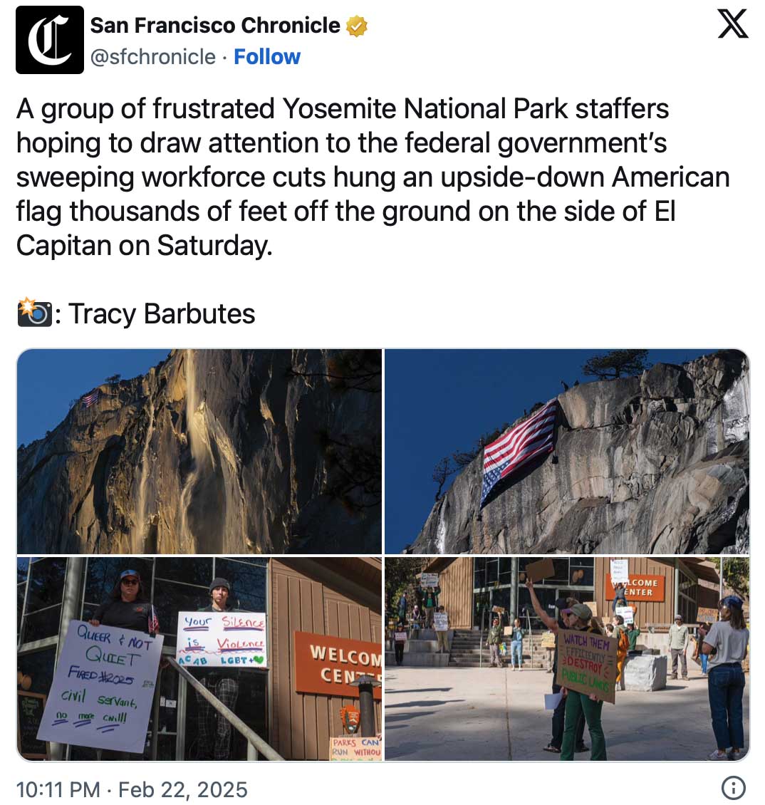 Yosemite: the public isn't going to like that Mr. Ranger