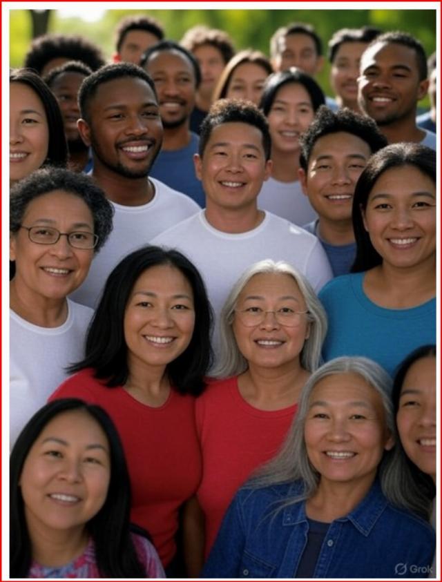 grok 2 image of american population