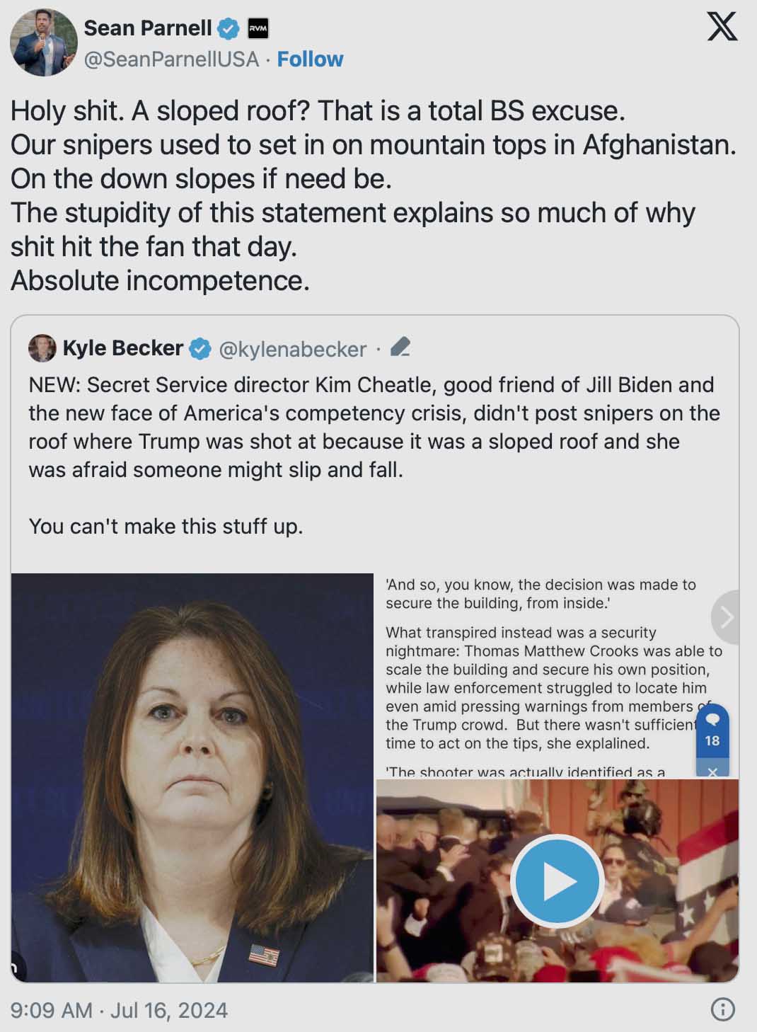 Secret Service threat standards