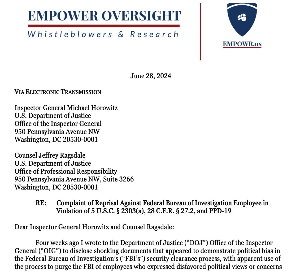 FBI: fidelity, bravery, integrity?