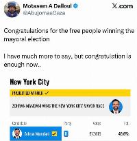 Hamas-linked Jew-hater pours out the congratulations to Mamdani