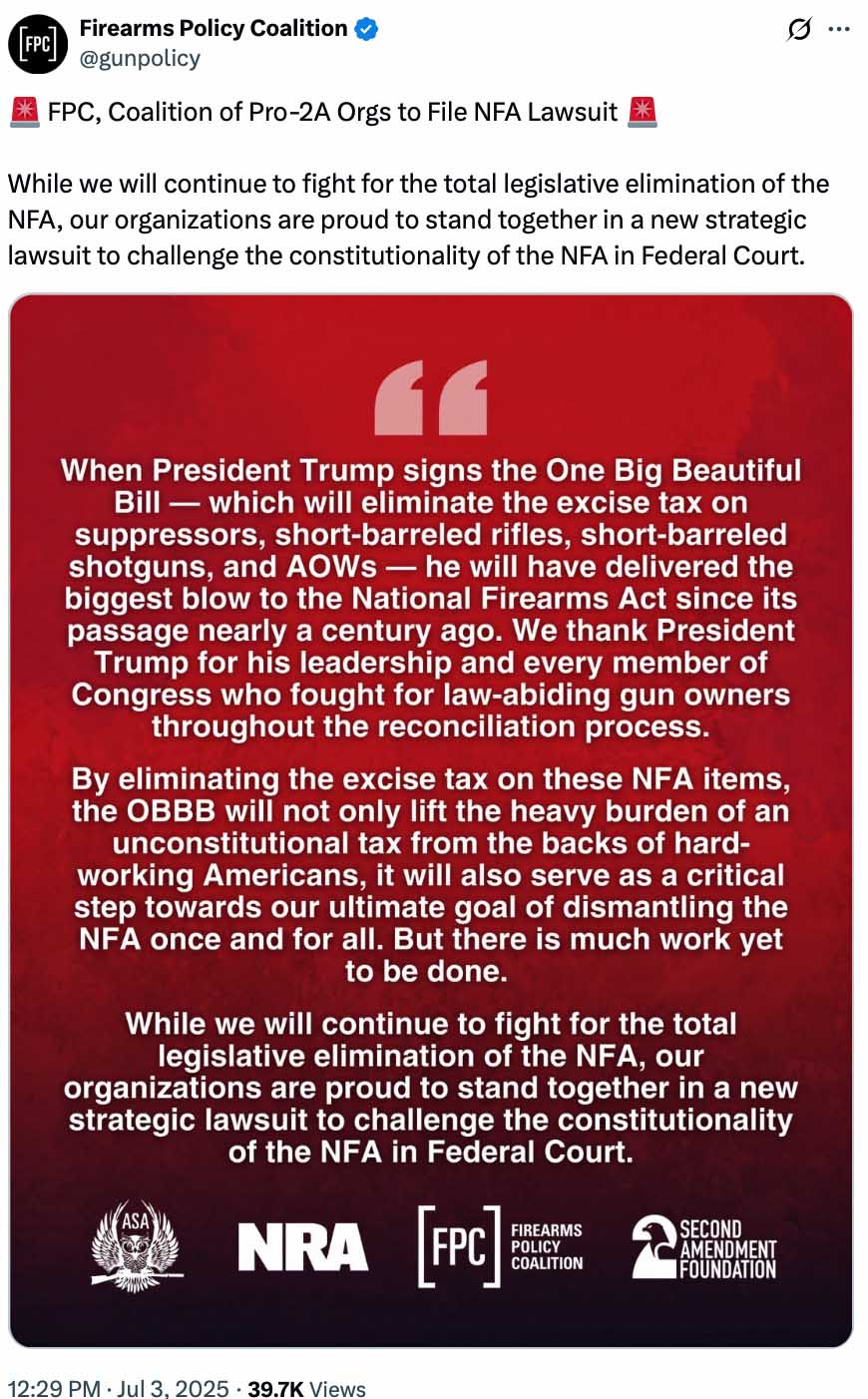 The Big Beautiful Bill restores some gun liberties