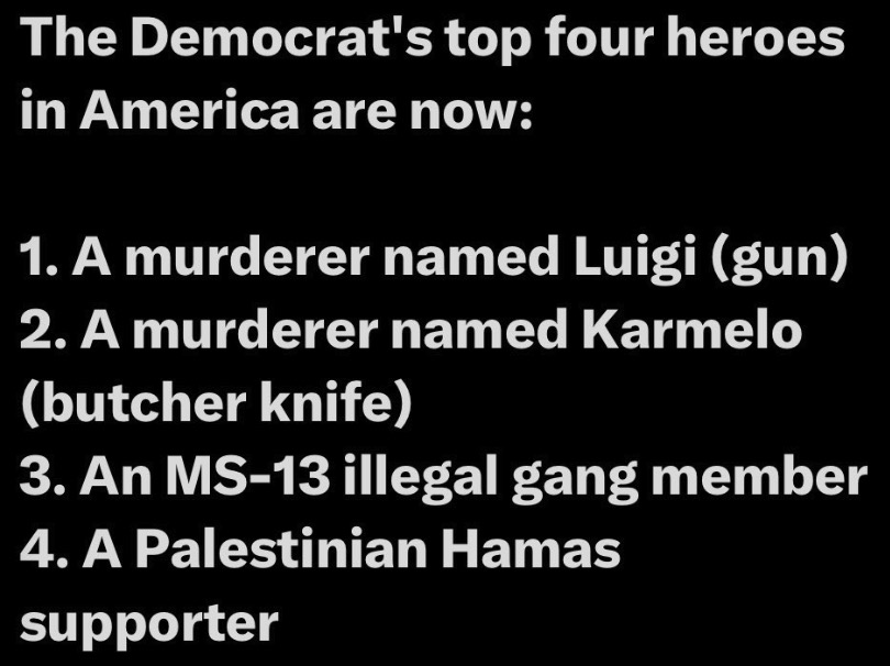 What the Democrat party’s heroes say about them