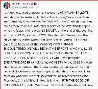 Trump to ban mail-in ballots: Thanks, Mr. President