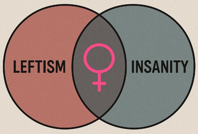 Are they crazy? Or are they just leftist? With some women, it’s hard to tell.
