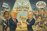 Leftists either ignore Trump’s role in the peace deal or try to claim credit